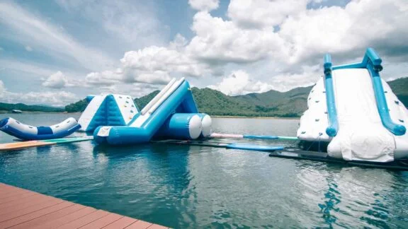 inflatables at hatfield outdoor water park