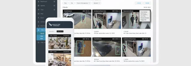 image showing cloud cctv system on both desktop and mobile